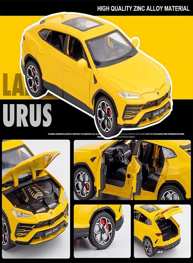 VBE® Lemborghinii Urus Black Toy Car Metal Pull Back Diecast Car with Openable Door and Sound Light, Gifts Toys for Kids (Black Lemborghinii Urus) - Image 2